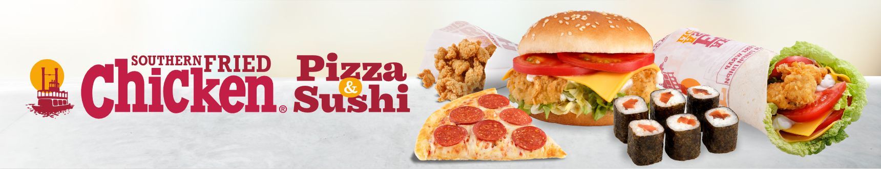 Chicken, Pizza&Sushi